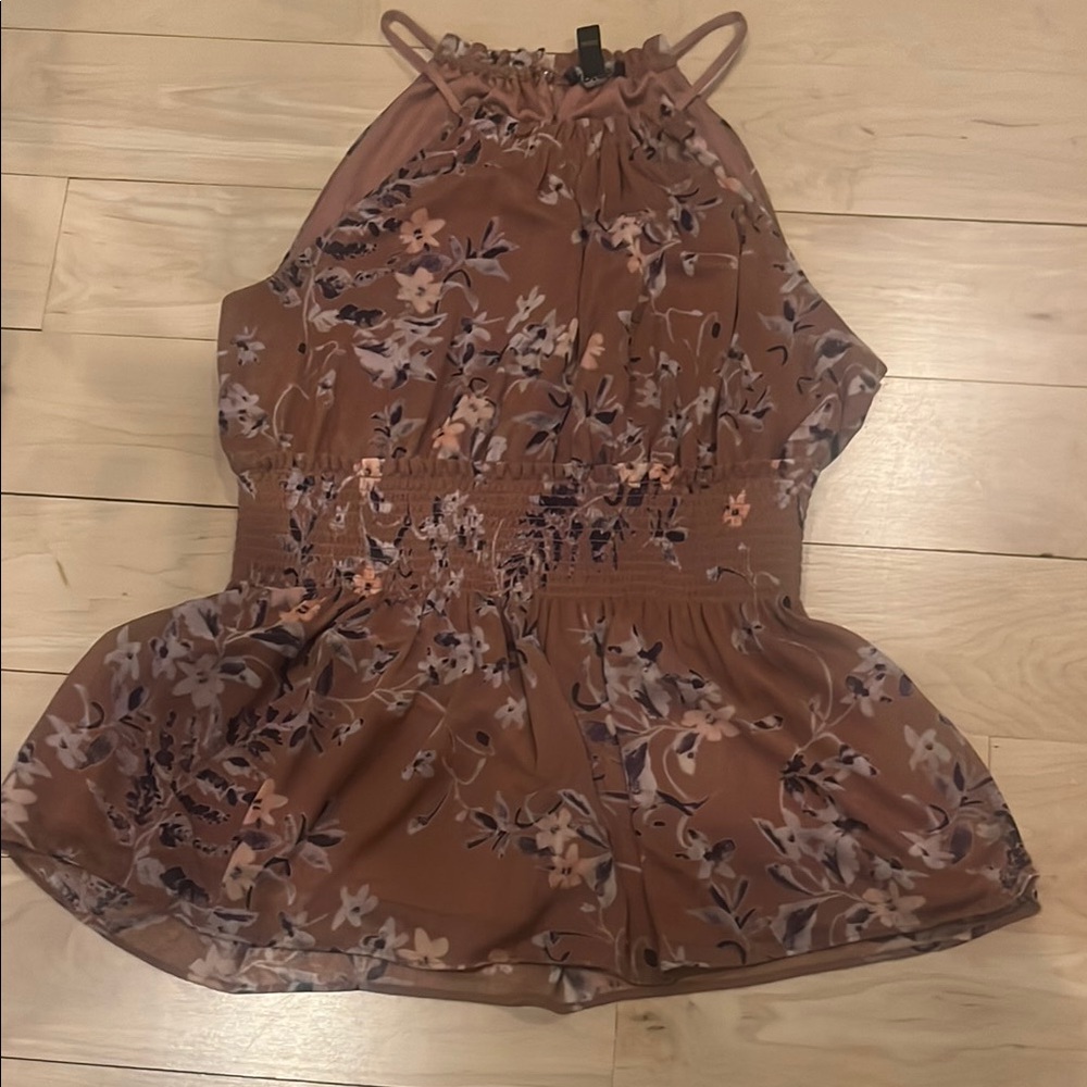 Floral Brown top